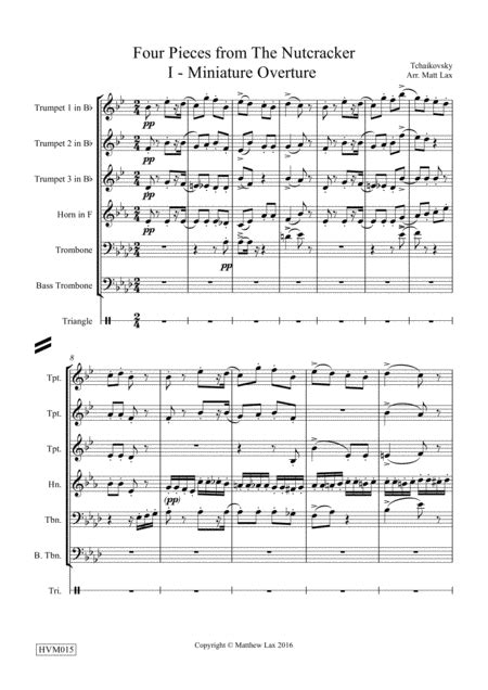 Four Pieces From The Nutcracker (Brass Septet)